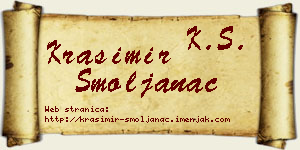 Krasimir Smoljanac vizit kartica